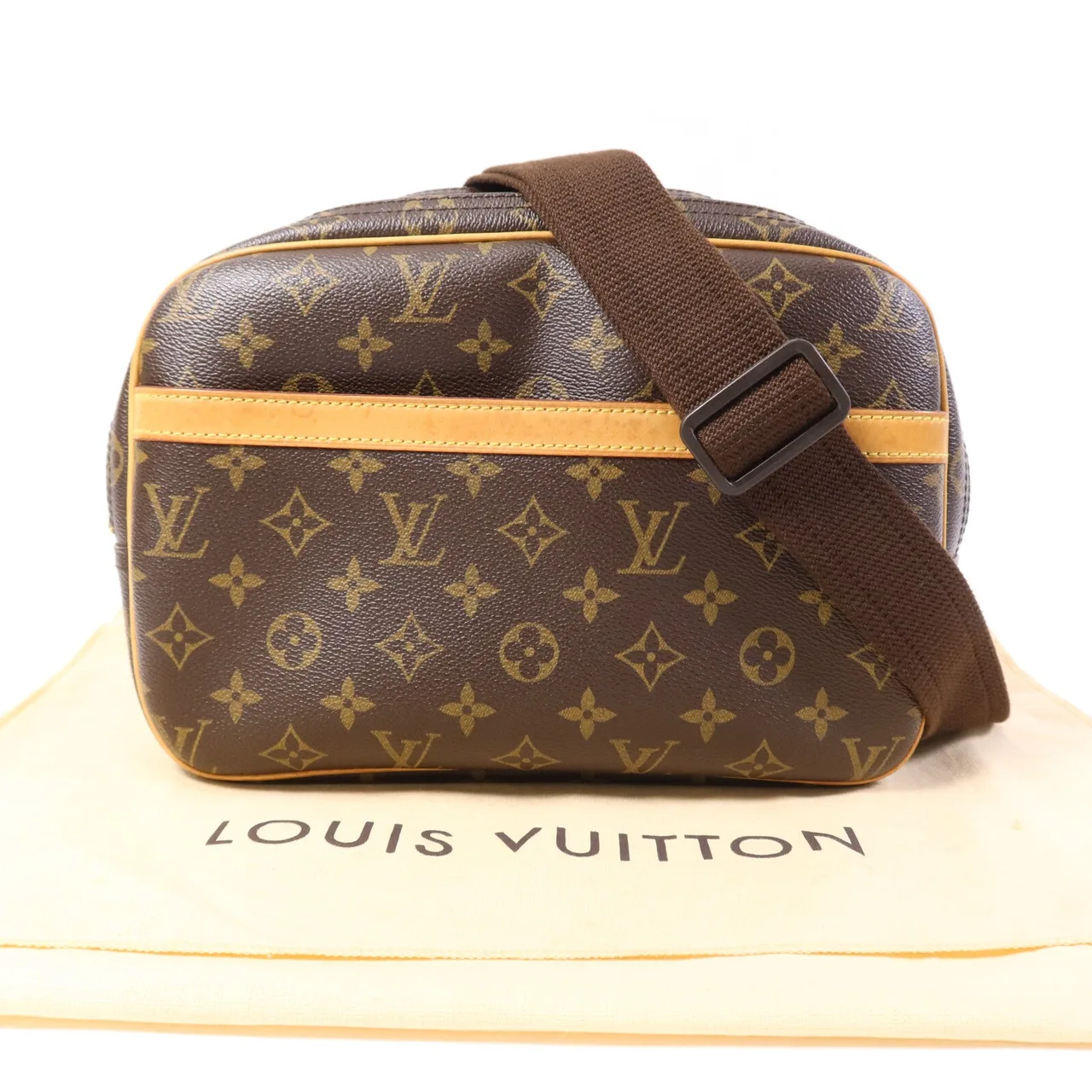 LOUIS VUITTON Reporter M45254 肩背包 塗層帆布 棕色 / Brown 塗層帆布 中古品B - 縮圖 8