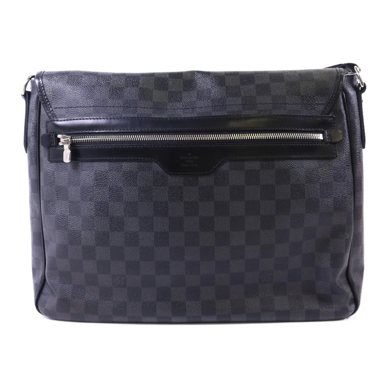 LOUIS VUITTON Daniel N58033 肩背包 塗層帆布 黑色 塗層帆布 中古品B - 縮圖 2