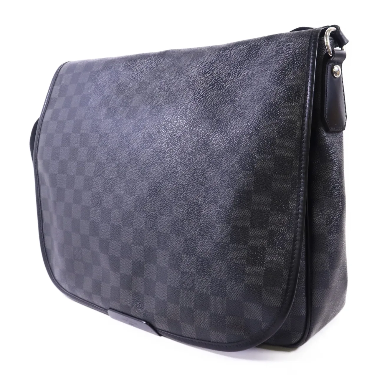 LOUIS VUITTON Daniel N58033 肩背包 塗層帆布 黑色 塗層帆布 中古品B - 縮圖 3