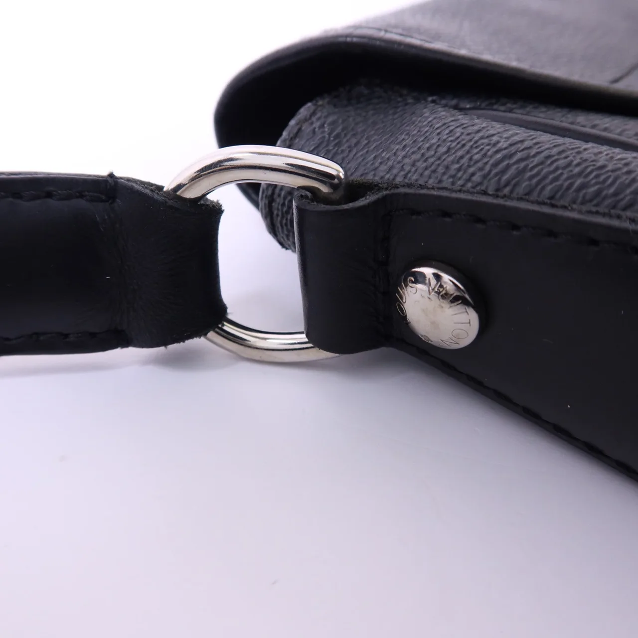 LOUIS VUITTON Daniel N58033 肩背包 塗層帆布 黑色 塗層帆布 中古品B - 縮圖 10