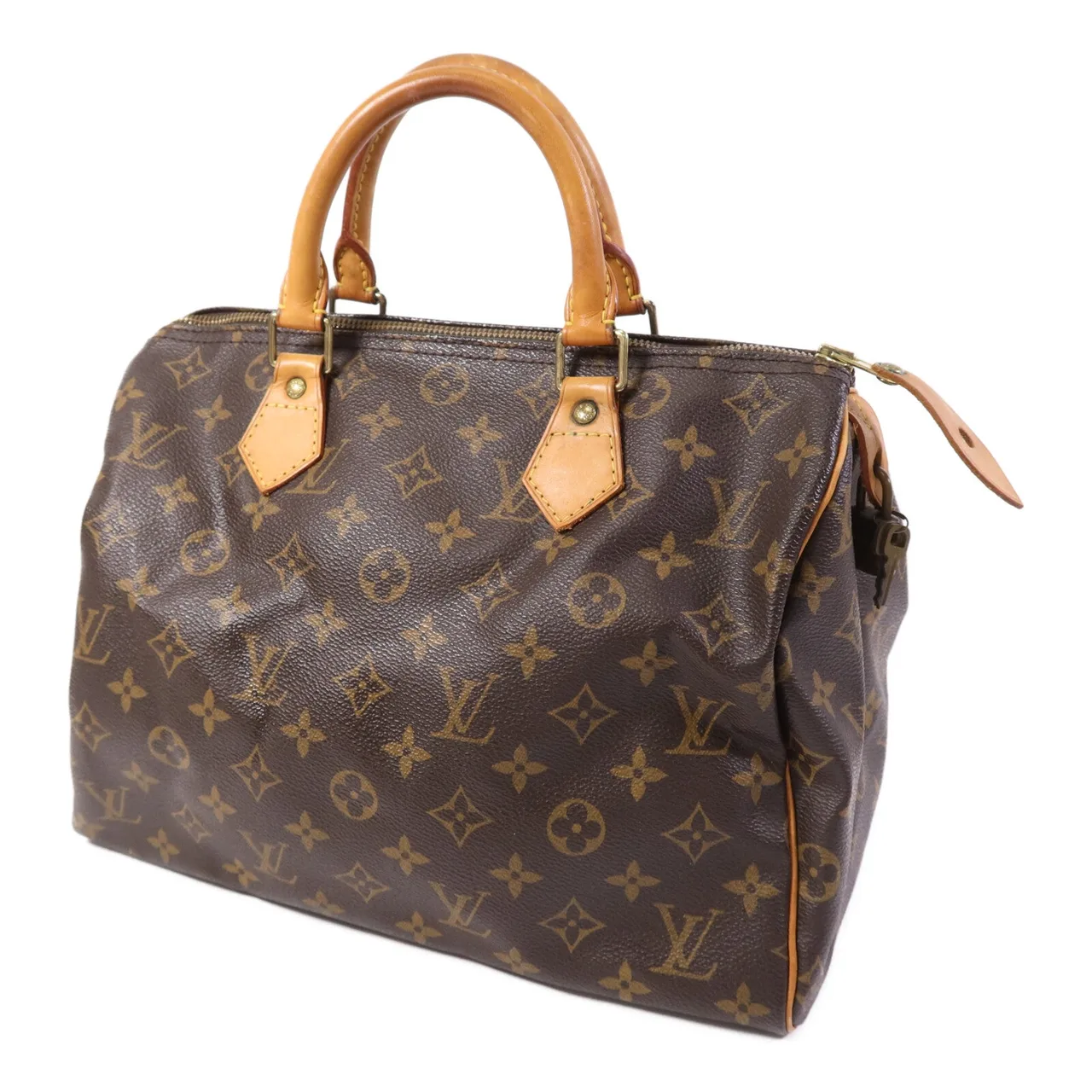LOUIS VUITTON Speedy M41528 手提包 塗層帆布 棕色 / Brown 塗層帆布 中古品B - 縮圖 3