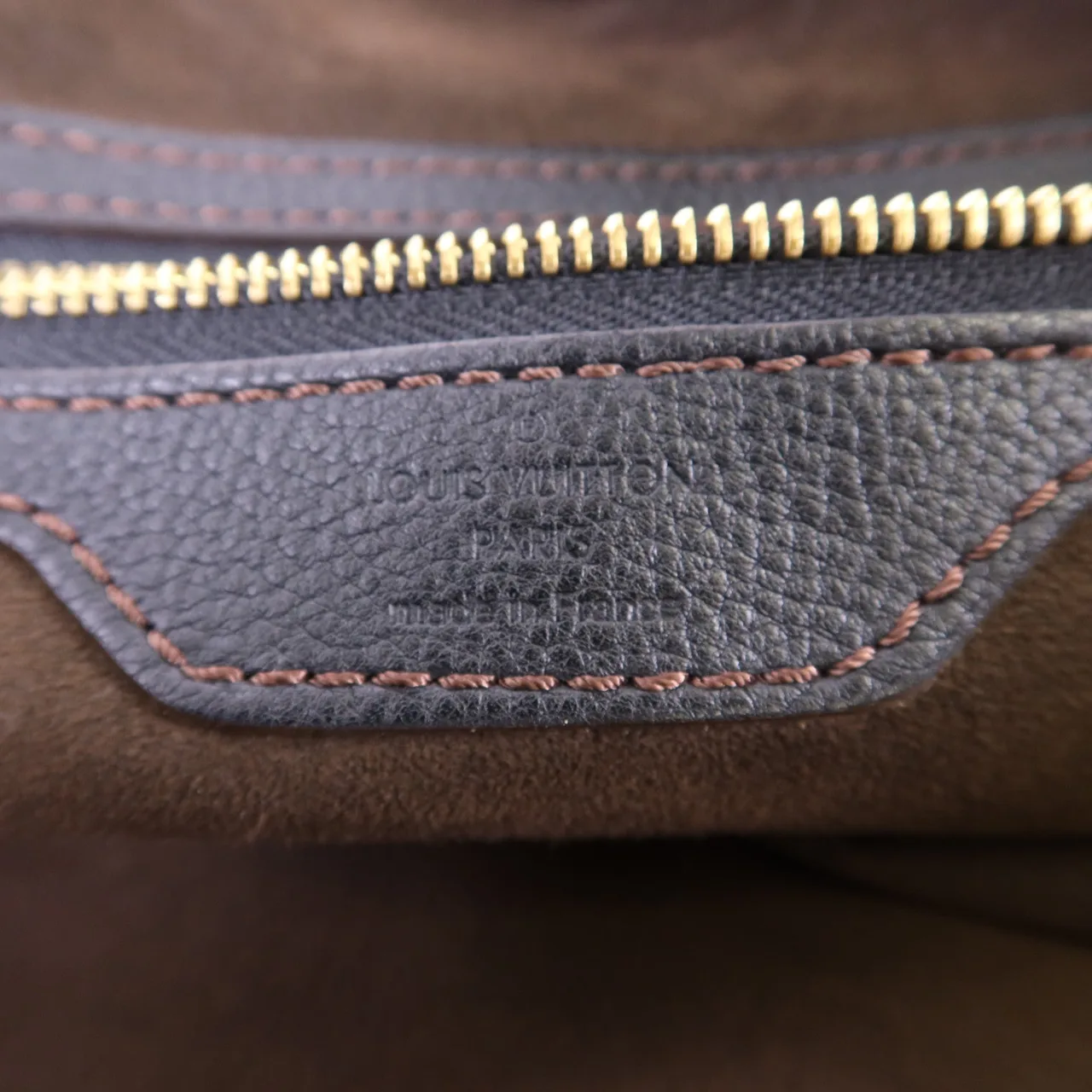 LOUIS VUITTON M93441 肩背包 牛皮 黑色 牛皮 中古品A - 縮圖 7