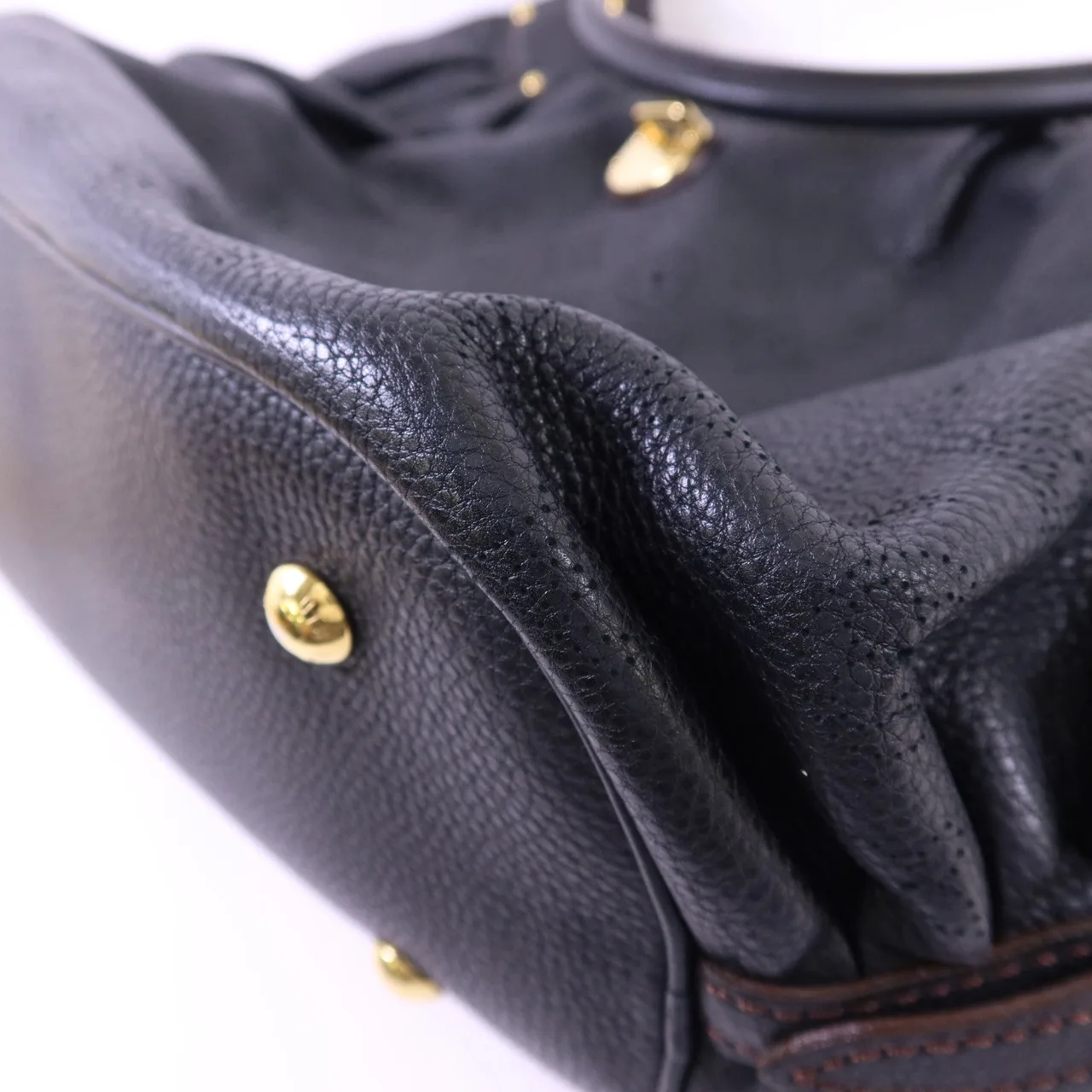 LOUIS VUITTON M93441 肩背包 牛皮 黑色 牛皮 中古品A - 縮圖 12