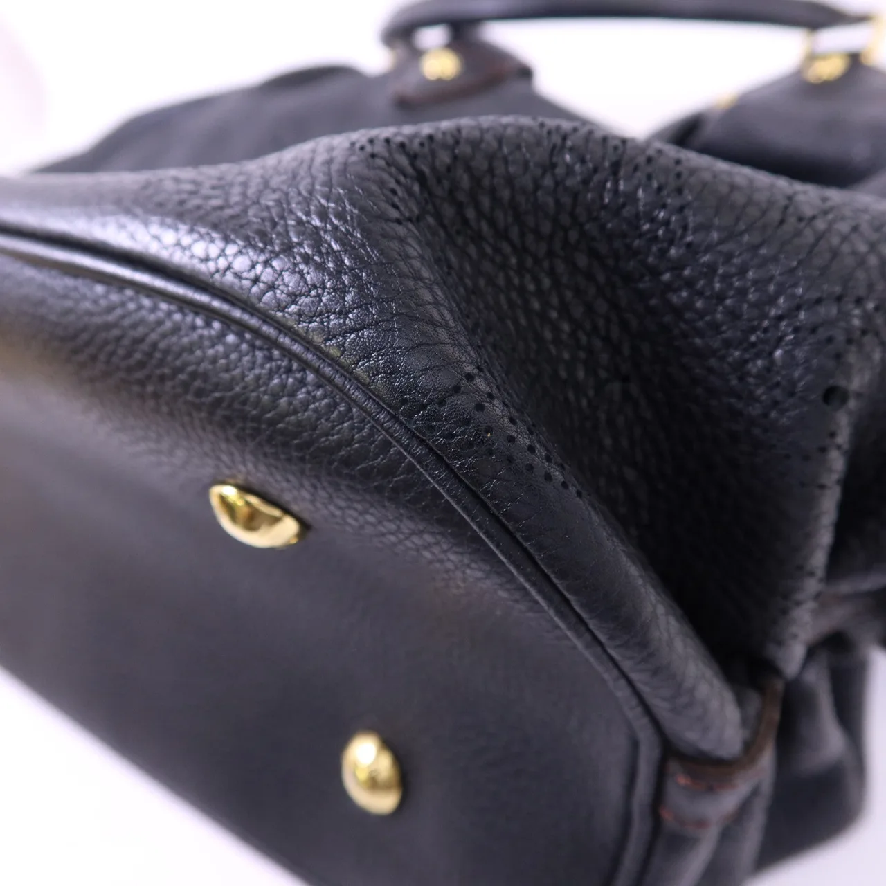 LOUIS VUITTON M93441 肩背包 牛皮 黑色 牛皮 中古品A - 縮圖 14