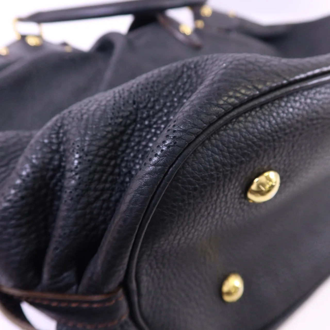 LOUIS VUITTON M93441 肩背包 牛皮 黑色 牛皮 中古品A - 縮圖 15