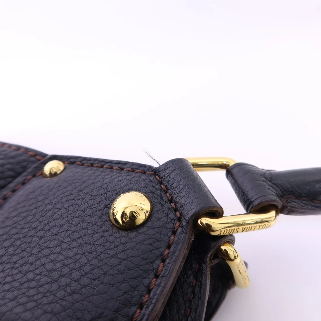 LOUIS VUITTON M93441 肩背包 牛皮 黑色 牛皮 中古品A - 縮圖 16