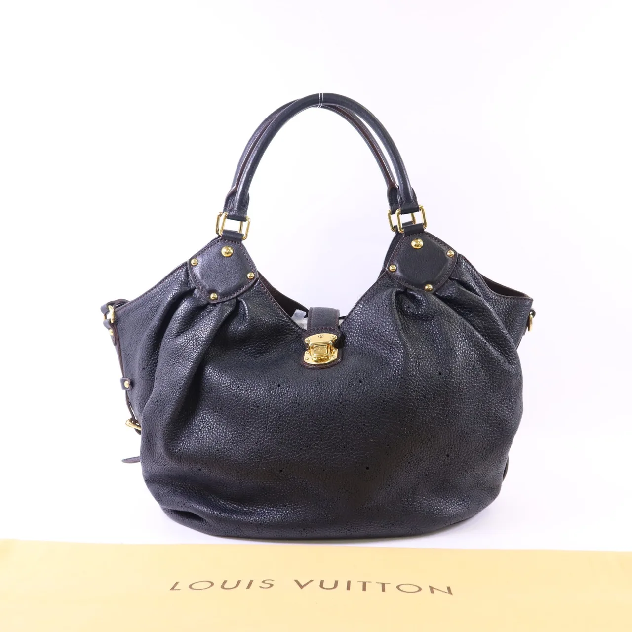 LOUIS VUITTON M93441 肩背包 牛皮 黑色 牛皮 中古品A - 縮圖 17