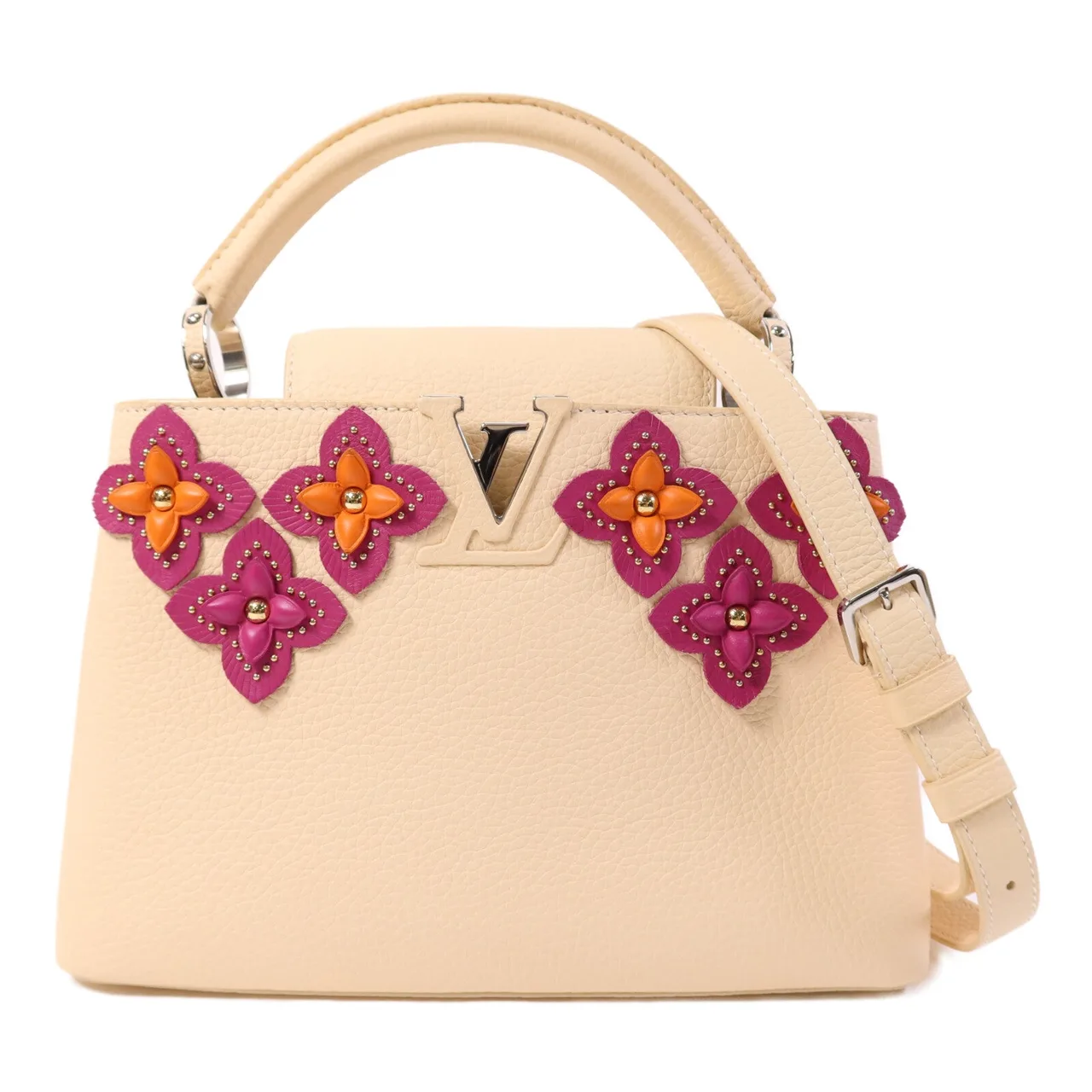 LOUIS VUITTON Capucines M53661 兩用包 牛皮 米色 / Light Beige