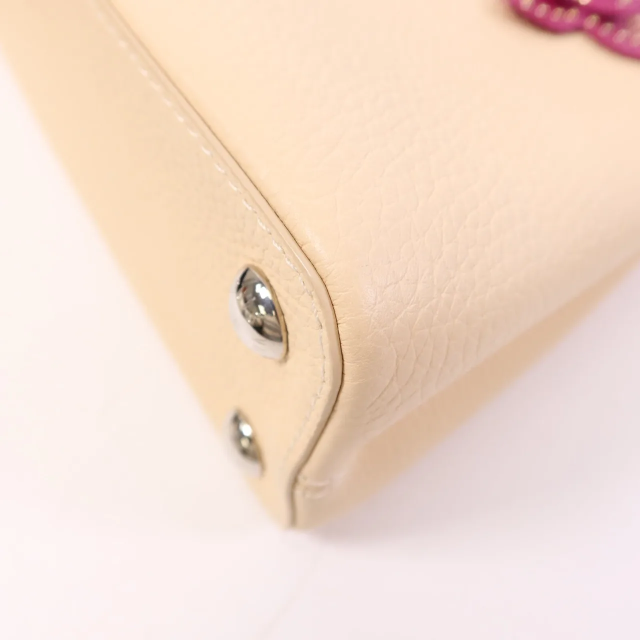 LOUIS VUITTON Capucines M53661 2-Way Bag Calfskin 米色 / Light Beige Calfskin Rank A - Thumbnail 10