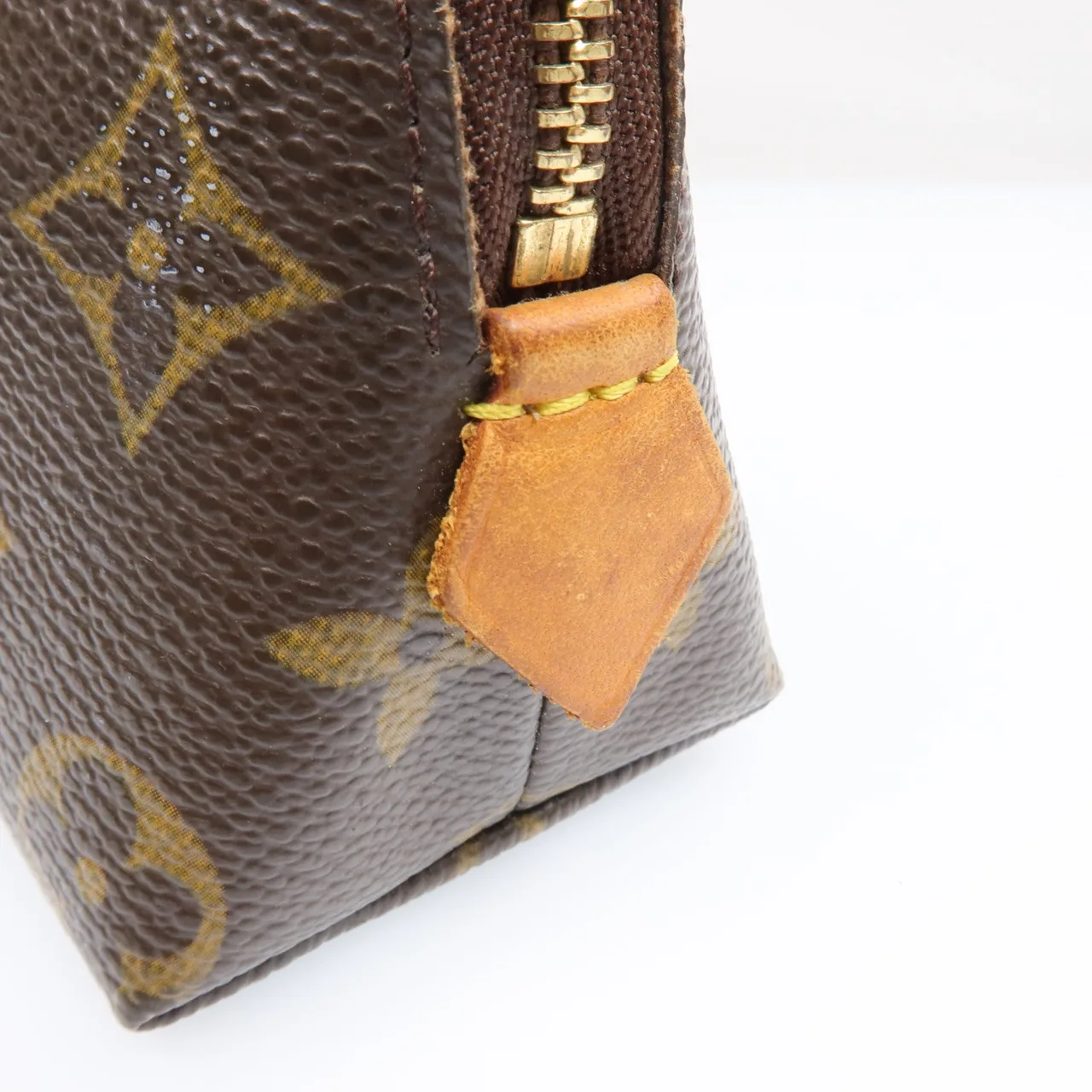 LOUIS VUITTON Cosmetic Pouch M47515 Clutch Coated Canvas 棕色 Coated Canvas Rank B - Thumbnail 7