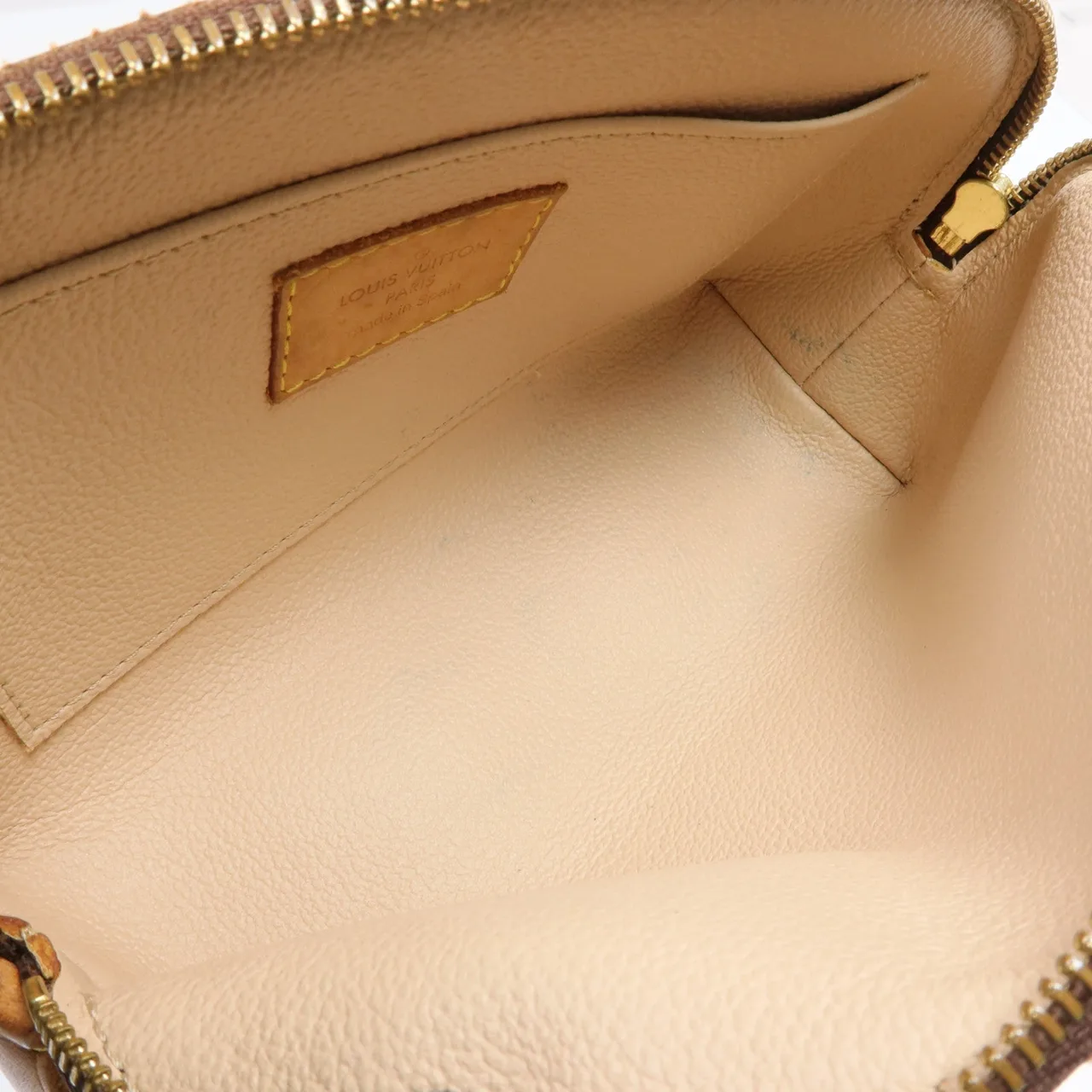 LOUIS VUITTON Cosmetic Pouch M47515 Clutch Coated Canvas 棕色 Coated Canvas Rank B - Thumbnail 9