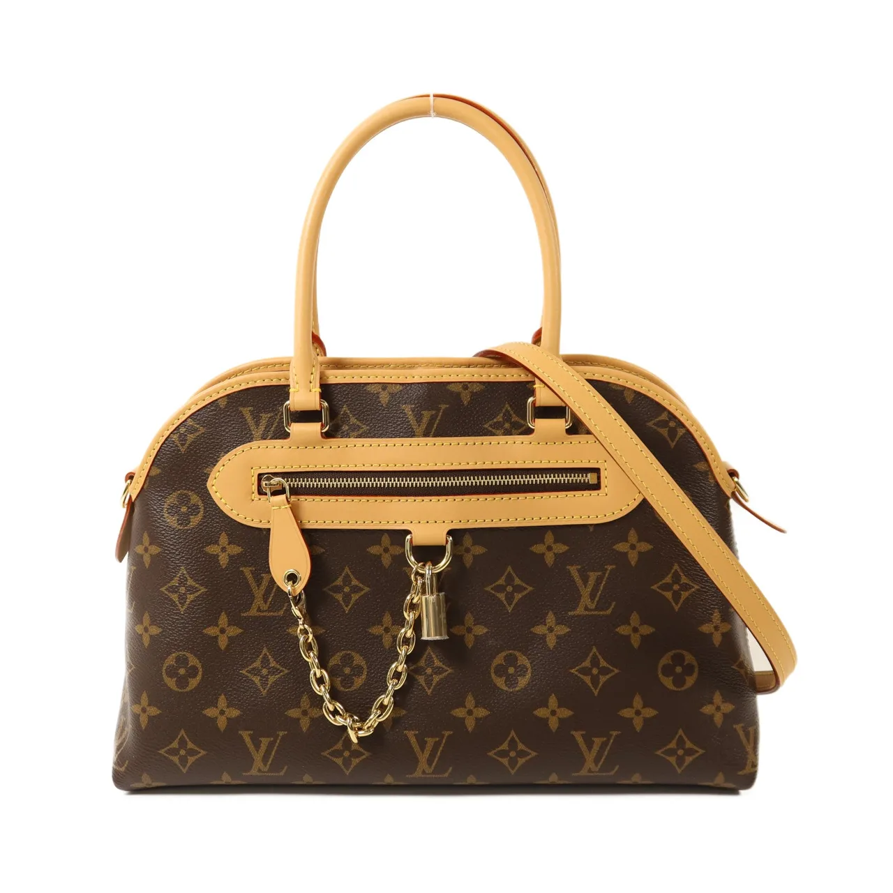 LOUIS VUITTON M15208 2-Way Bag Coated Canvas 棕色
