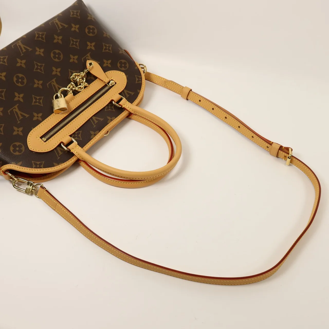 LOUIS VUITTON M15208 2-Way Bag Coated Canvas 棕色 Coated Canvas Rank A - Thumbnail 7