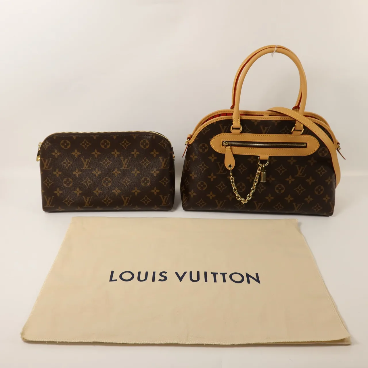 LOUIS VUITTON M15208 2-Way Bag Coated Canvas 棕色 Coated Canvas Rank A - Thumbnail 8