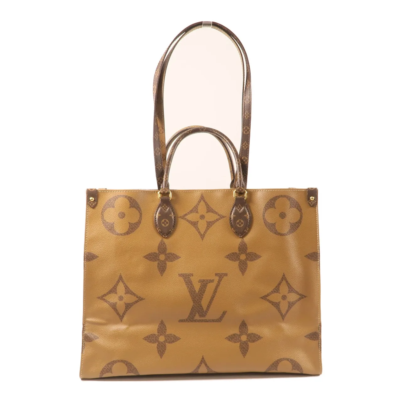 LOUIS VUITTON OnTheGo M45320 2-Way Bag Coated Canvas 棕色 Coated Canvas Rank A - Thumbnail 2
