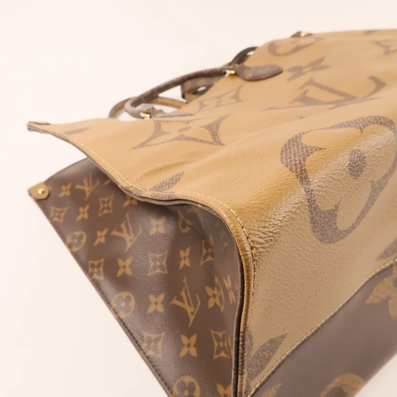 LOUIS VUITTON OnTheGo M45320 2-Way Bag Coated Canvas 棕色 Coated Canvas Rank A - Thumbnail 9