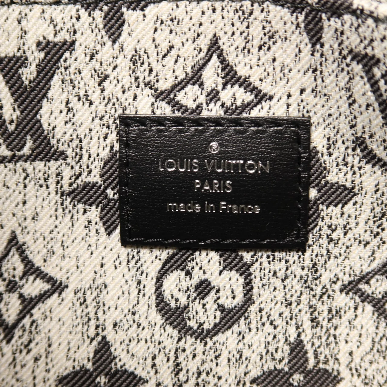 LOUIS VUITTON OnTheGo M46448 2-Way Bag denim 黑色 / Black denim Rank A - Thumbnail 6