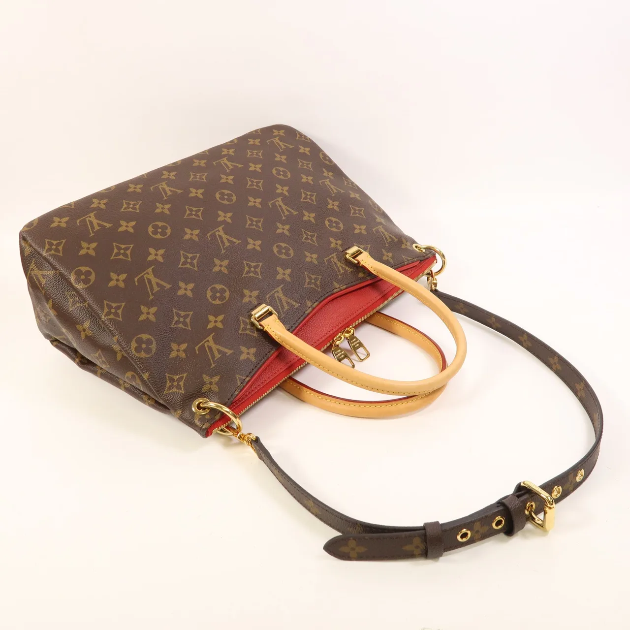LOUIS VUITTON Pallas M41175 2-Way Bag Coated Canvas 棕色 / Brown Coated Canvas Rank A - Thumbnail 10