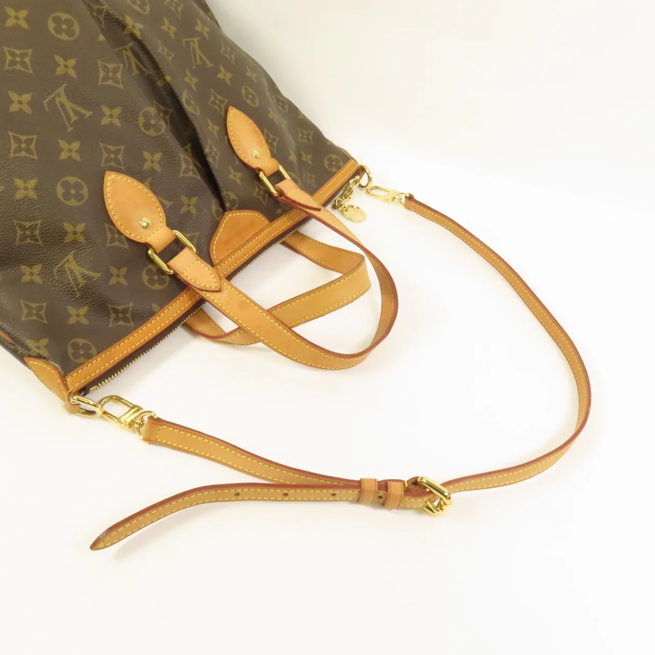 LOUIS VUITTON Palermo M40145 2-Way Bag Coated Canvas 棕色 Coated Canvas Rank B - Thumbnail 6