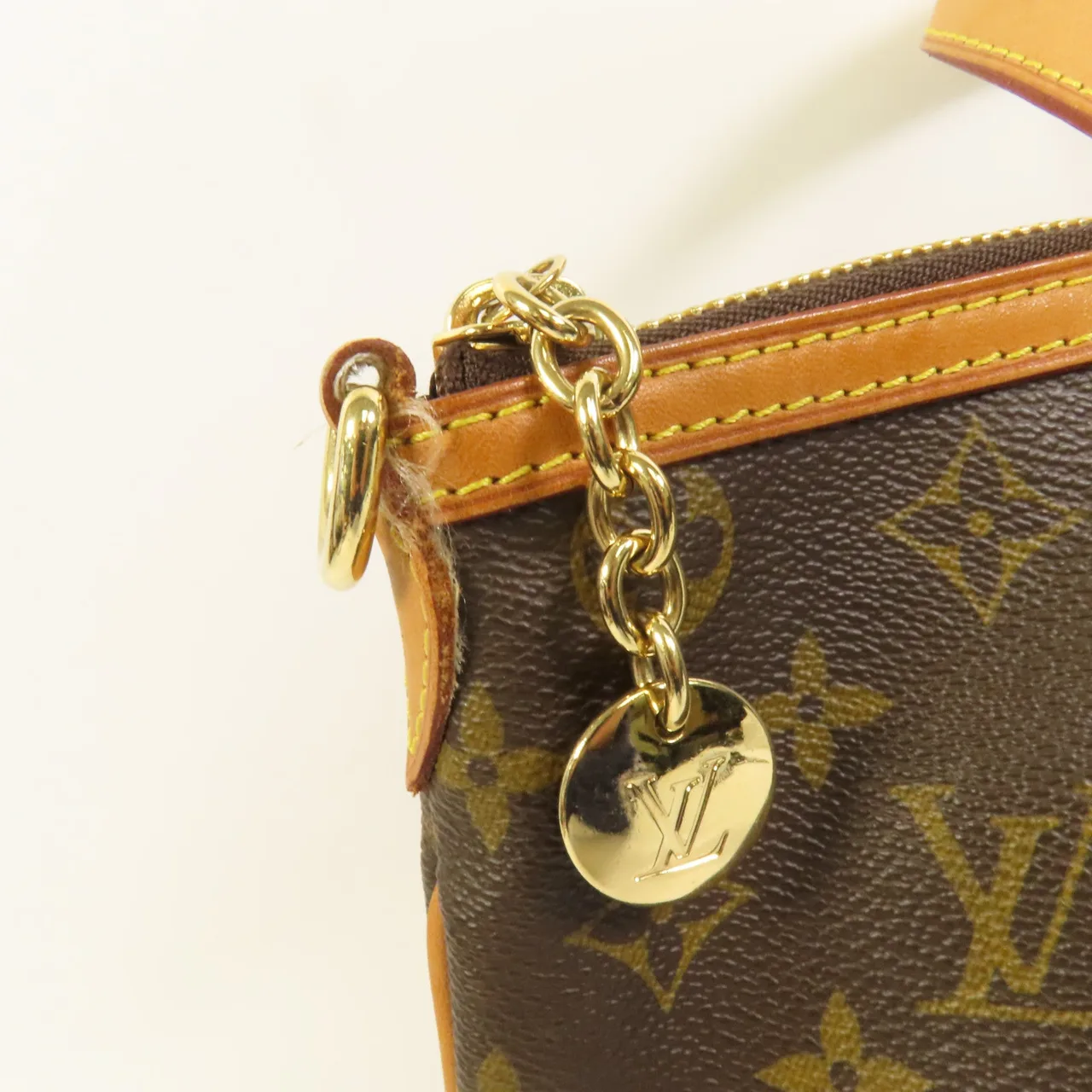 LOUIS VUITTON Palermo M40145 2-Way Bag Coated Canvas 棕色 Coated Canvas Rank B - Thumbnail 10