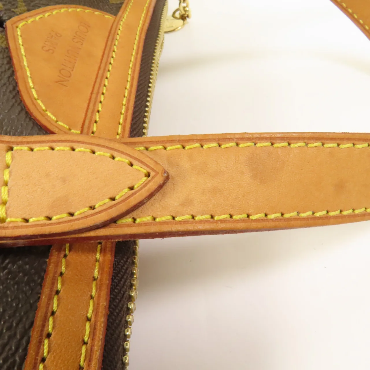 LOUIS VUITTON Palermo M40145 2-Way Bag Coated Canvas 棕色 Coated Canvas Rank B - Thumbnail 17