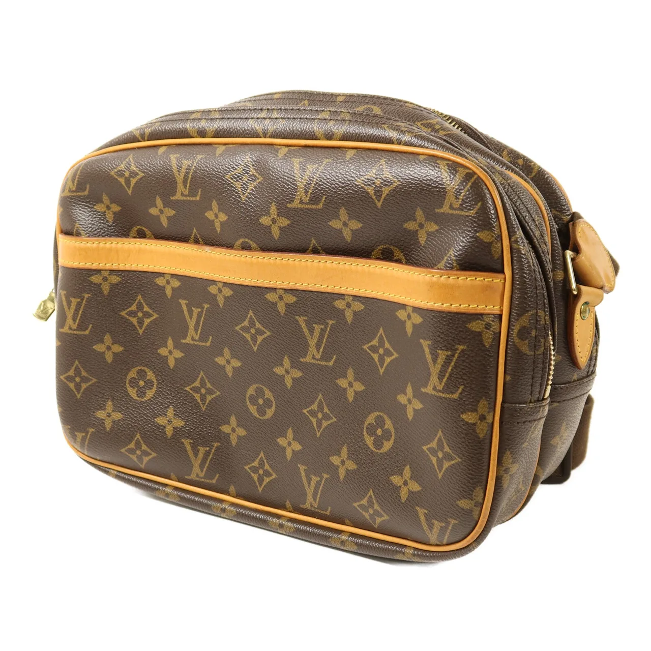 LOUIS VUITTON Reporter M45254 Shoulder Bag Coated Canvas 棕色 / Brown Coated Canvas Rank B - Thumbnail 3