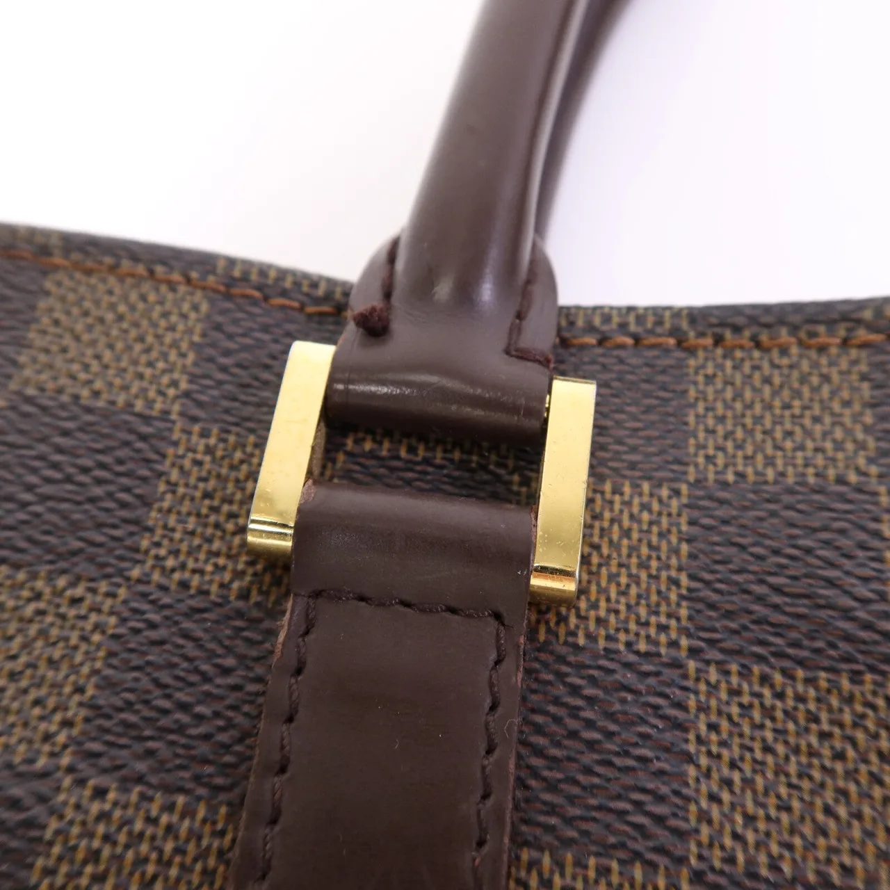 LOUIS VUITTON Sac Plat N51140 Tote Bag Coated Canvas 棕色 Coated Canvas Rank C - Thumbnail 8