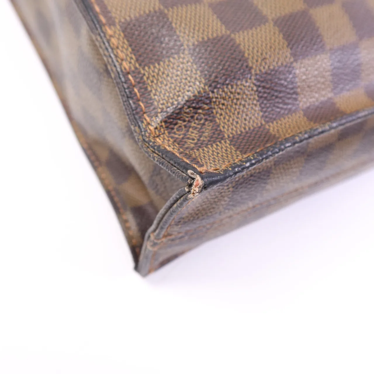 LOUIS VUITTON Sac Plat N51140 Tote Bag Coated Canvas 棕色 Coated Canvas Rank C - Thumbnail 13