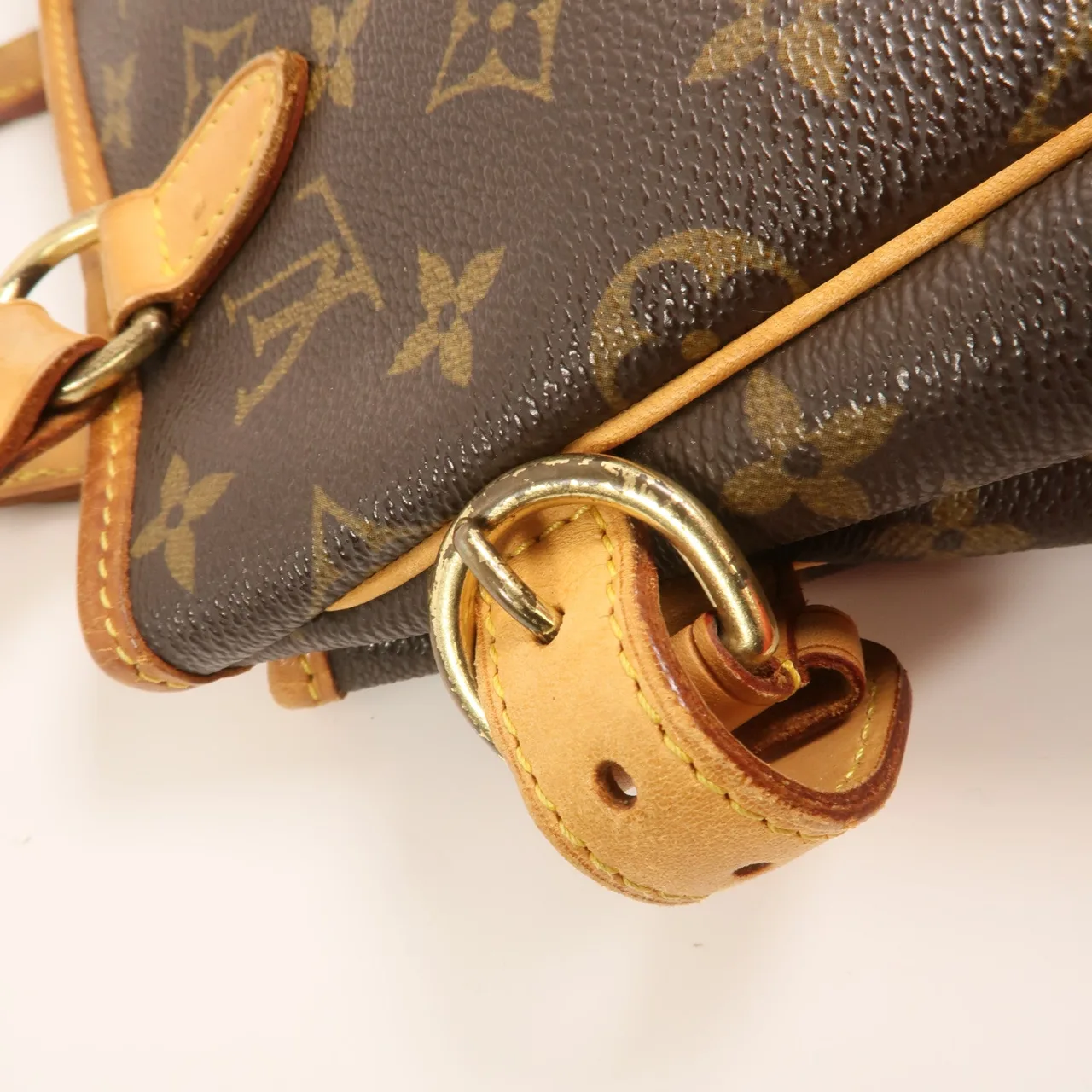 LOUIS VUITTON Batignolles M51156 Tote Bag Coated Canvas 棕色 Coated Canvas Rank B - Thumbnail 12