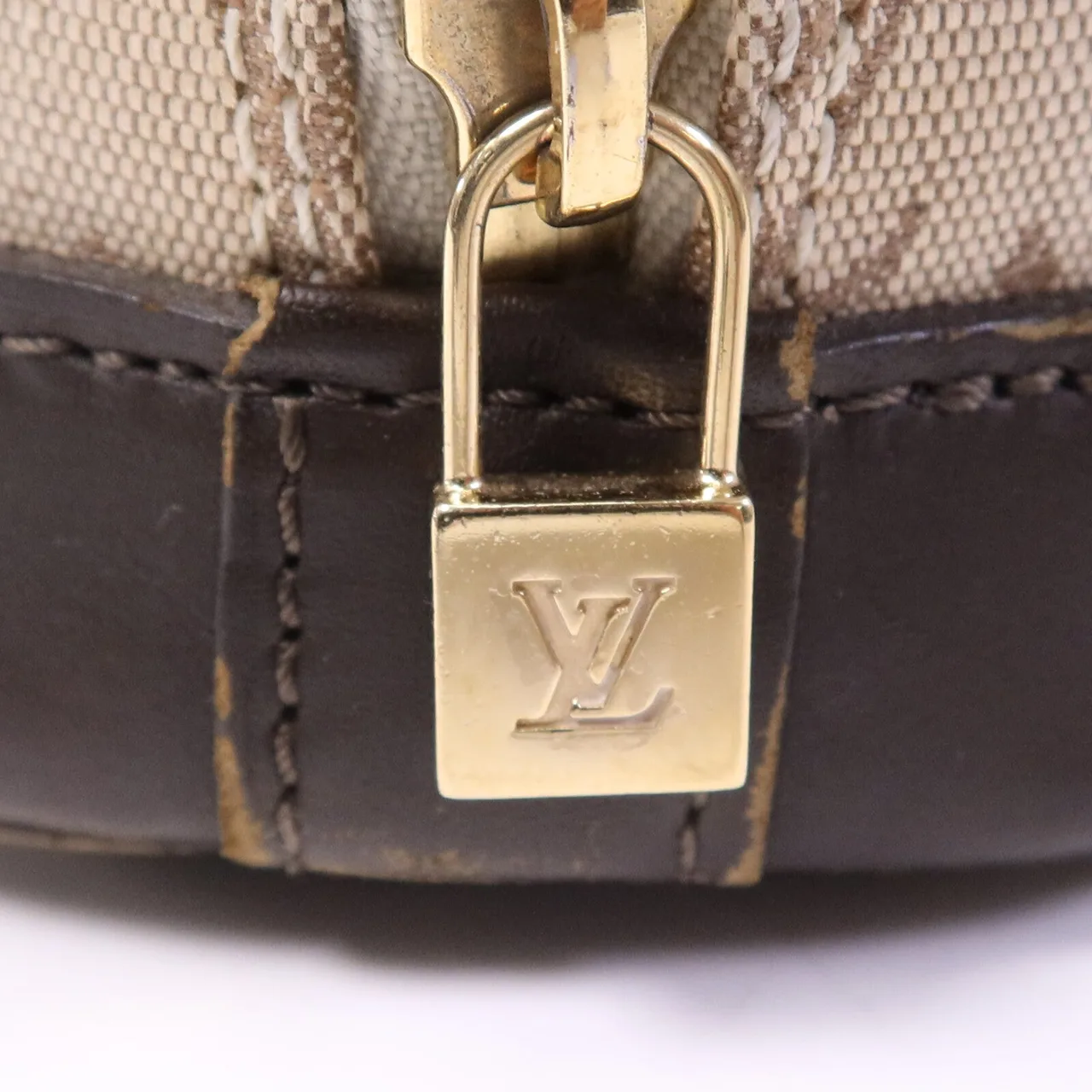 LOUIS VUITTON Alma M92202 Handbag Canvas 象牙色 Canvas Rank C - Thumbnail 7