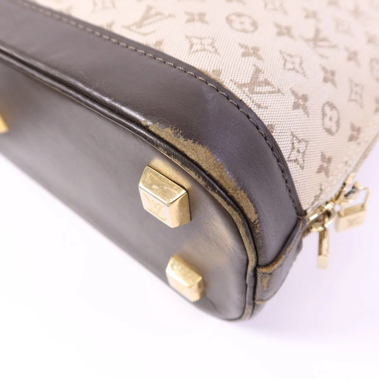 LOUIS VUITTON Alma M92202 Handbag Canvas 象牙色 Canvas Rank C - Thumbnail 10