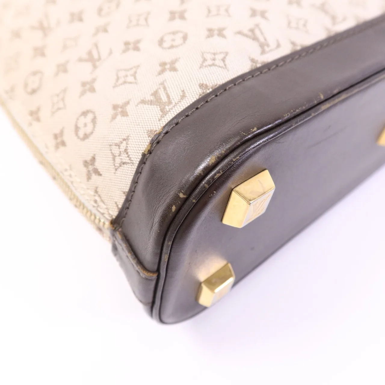 LOUIS VUITTON Alma M92202 Handbag Canvas 象牙色 Canvas Rank C - Thumbnail 11