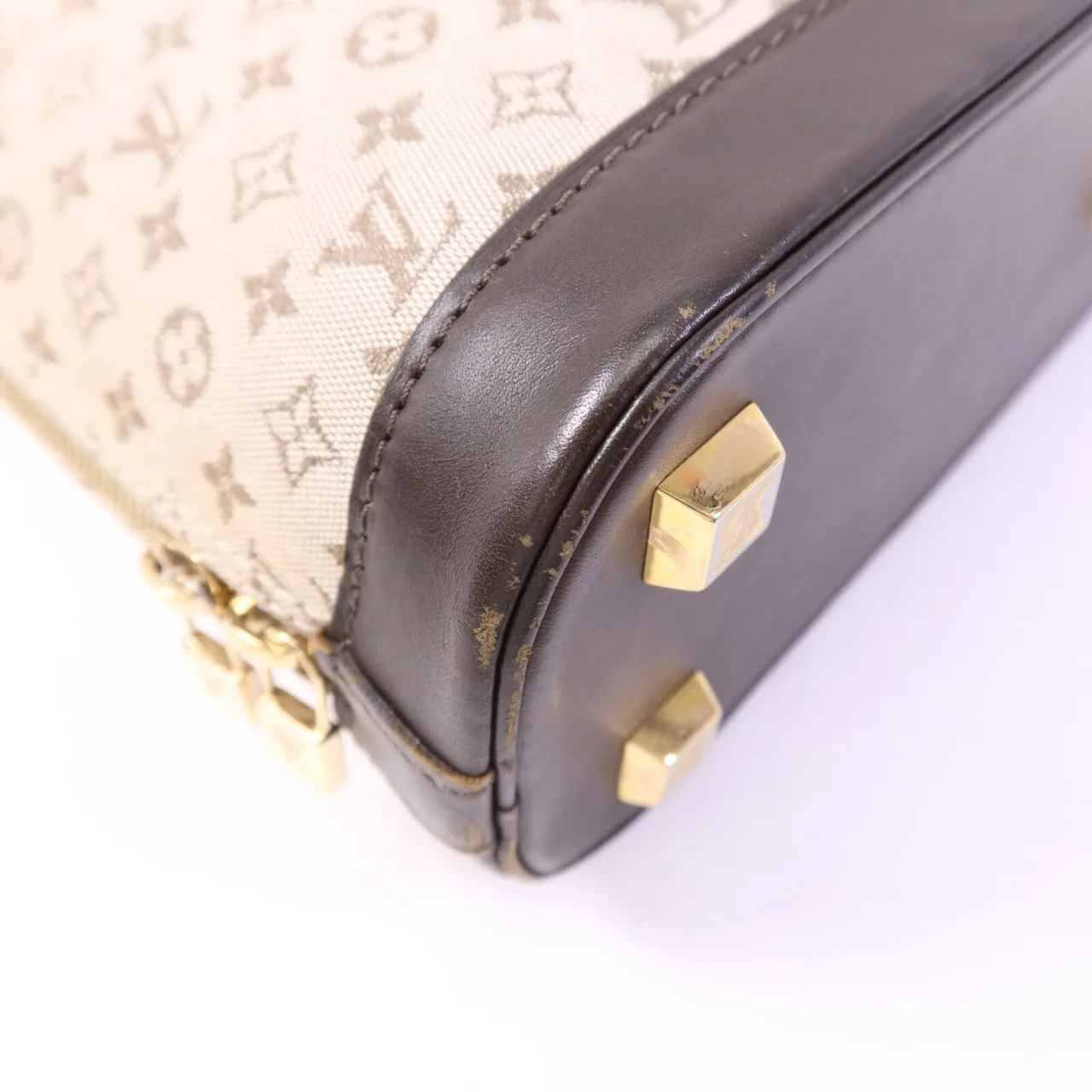 LOUIS VUITTON Alma M92202 Handbag Canvas 象牙色 Canvas Rank C - Thumbnail 13