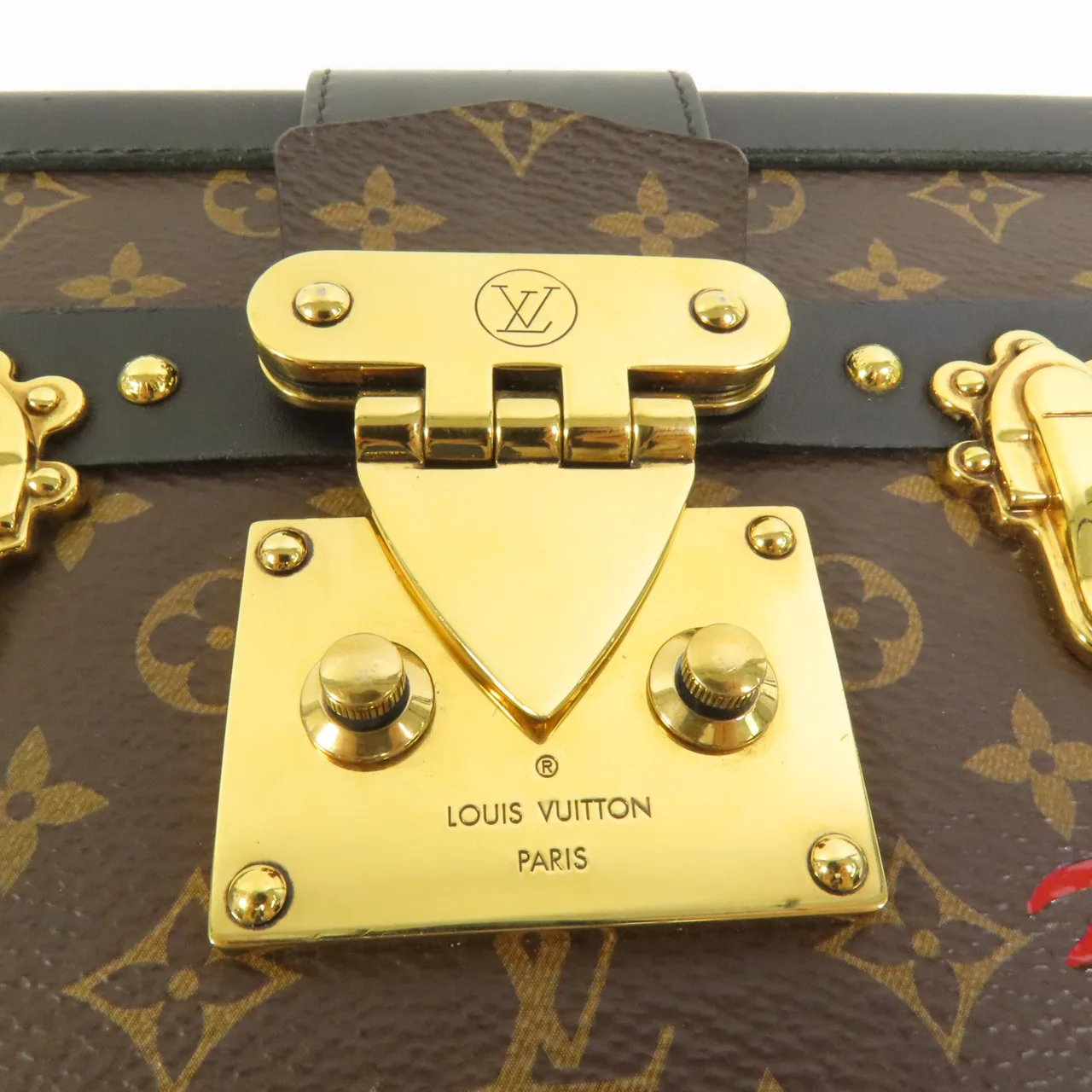 LOUIS VUITTON Petite Malle M45943 Shoulder Bag Coated Canvas 棕色 / Brown Coated Canvas Rank B - Thumbnail 7