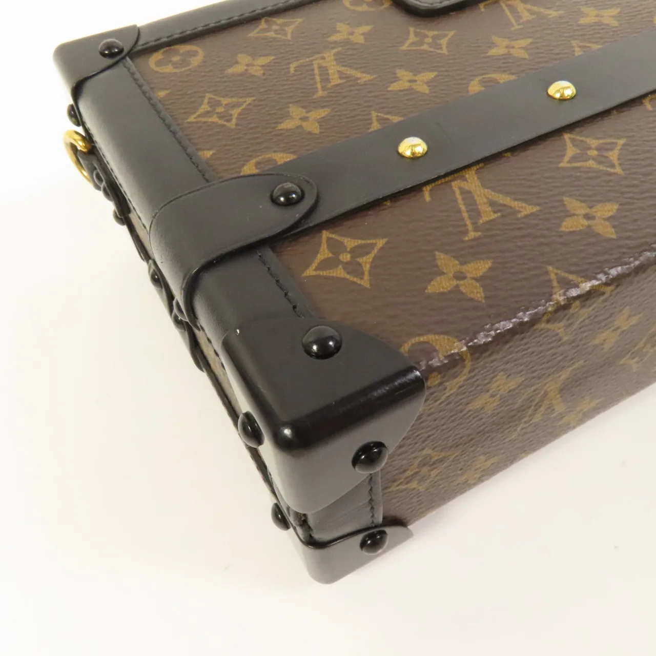 LOUIS VUITTON Petite Malle M45943 Shoulder Bag Coated Canvas 棕色 / Brown Coated Canvas Rank B - Thumbnail 11