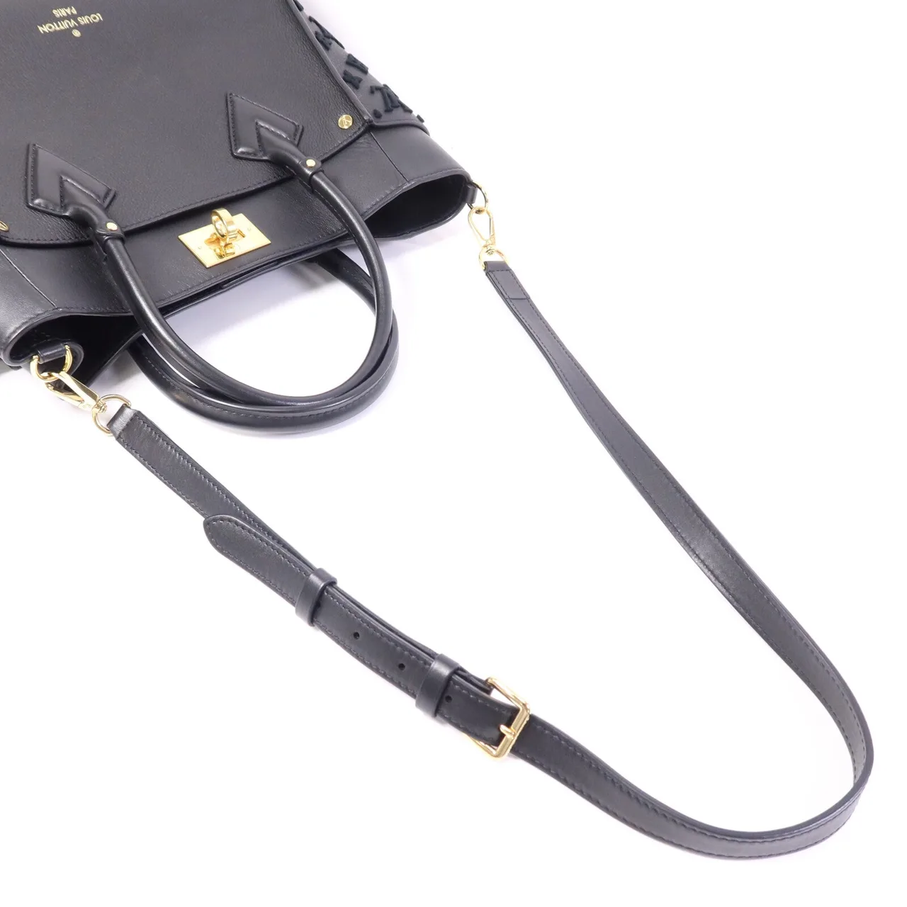 LOUIS VUITTON On My Side M53826 Shoulder Bag Coated Canvas 黑色 Coated Canvas Rank A - Thumbnail 8