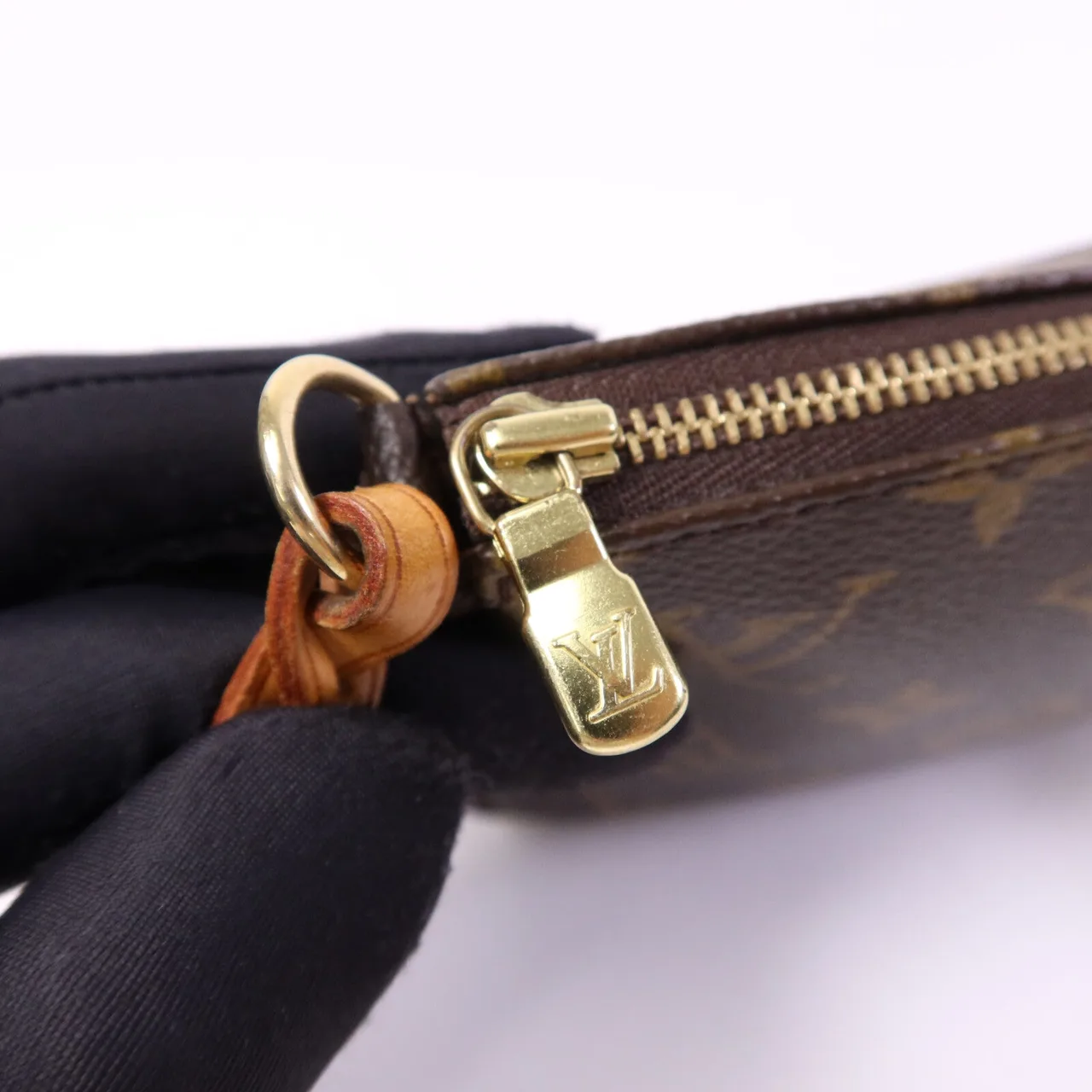 LOUIS VUITTON Pochette Accessoires M51980 化妝箱包 塗層帆布 棕色 塗層帆布 中古品B - 縮圖 7