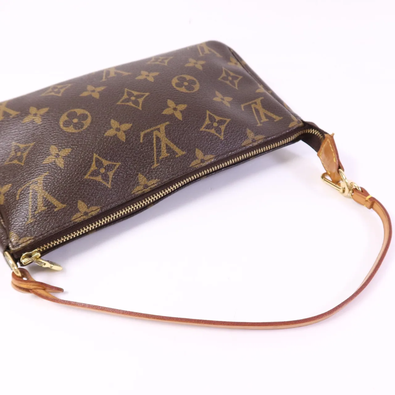 LOUIS VUITTON Pochette Accessoires M51980 化妝箱包 塗層帆布 棕色 塗層帆布 中古品B - 縮圖 10