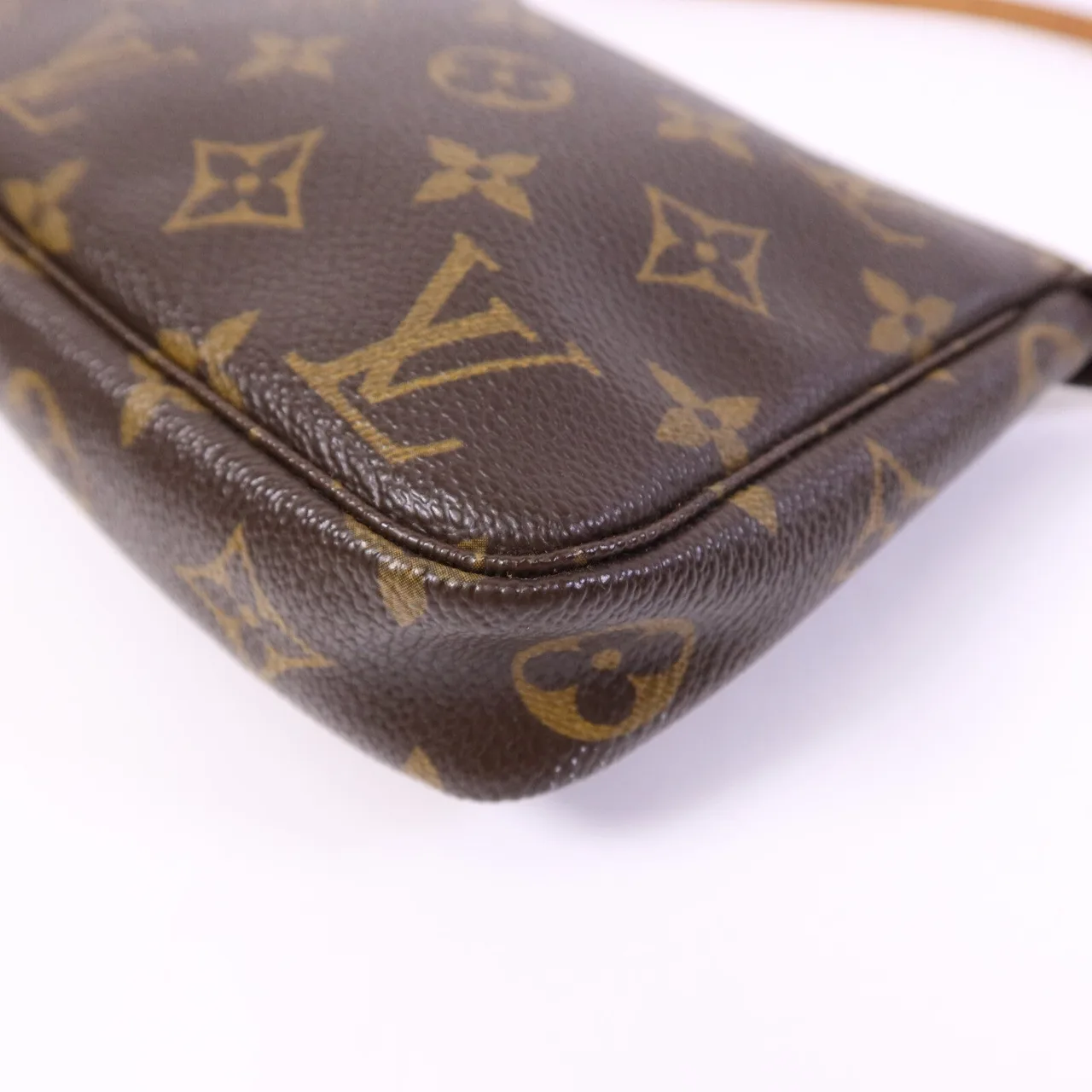 LOUIS VUITTON Pochette Accessoires M51980 化妝箱包 塗層帆布 棕色 塗層帆布 中古品B - 縮圖 12