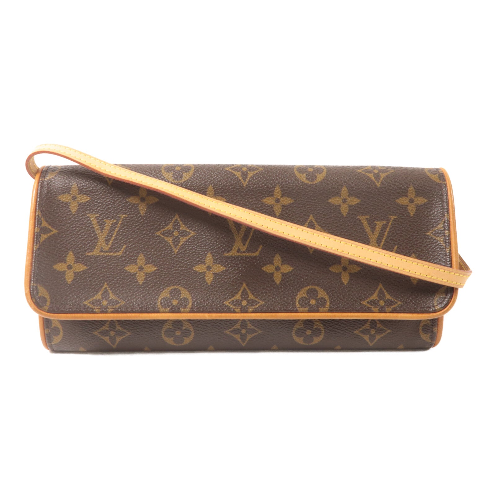 LOUIS VUITTON Pochette Twin M51852 Shoulder Bag Coated Canvas