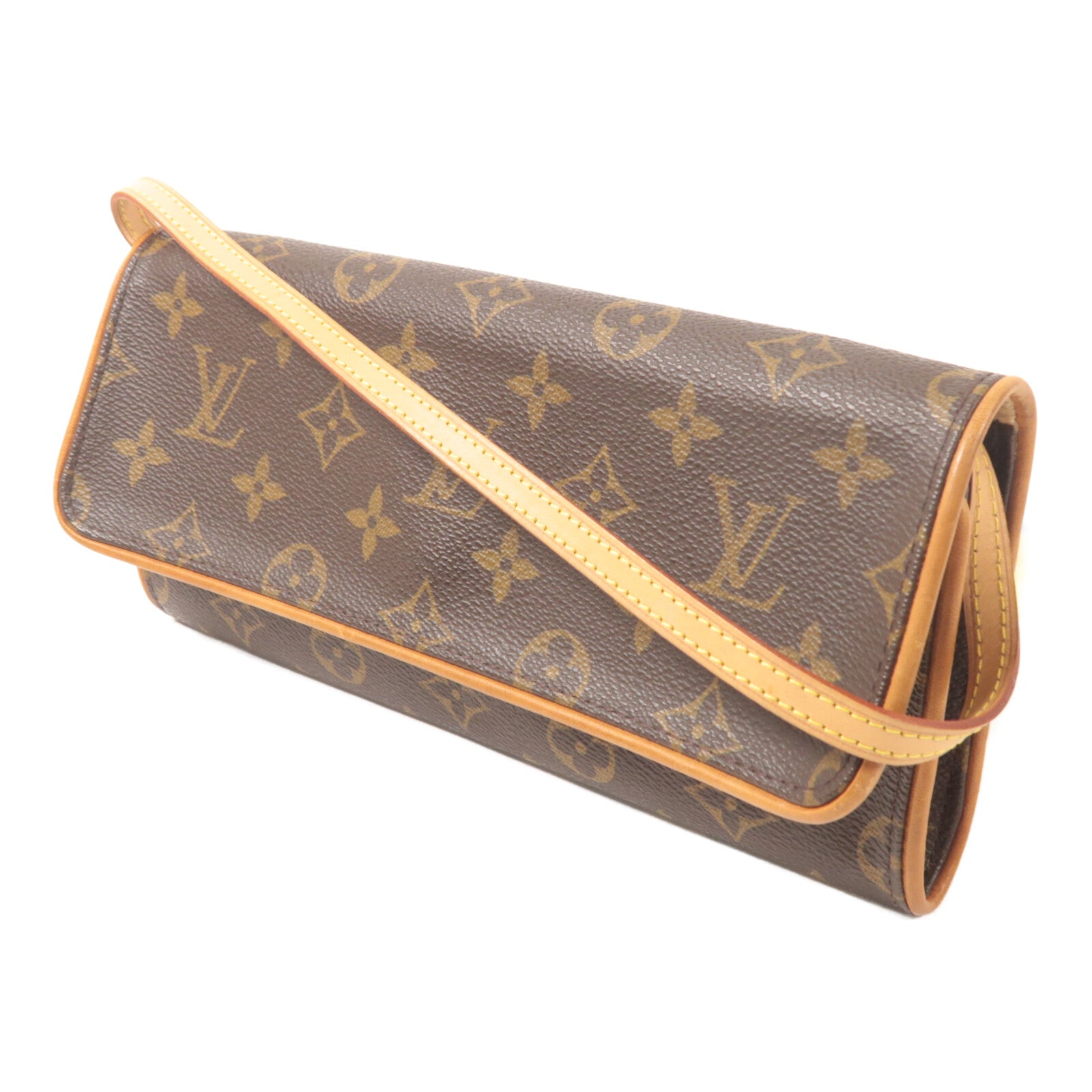 LOUIS VUITTON Pochette Twin M51852 Shoulder Bag Coated Canvas 2