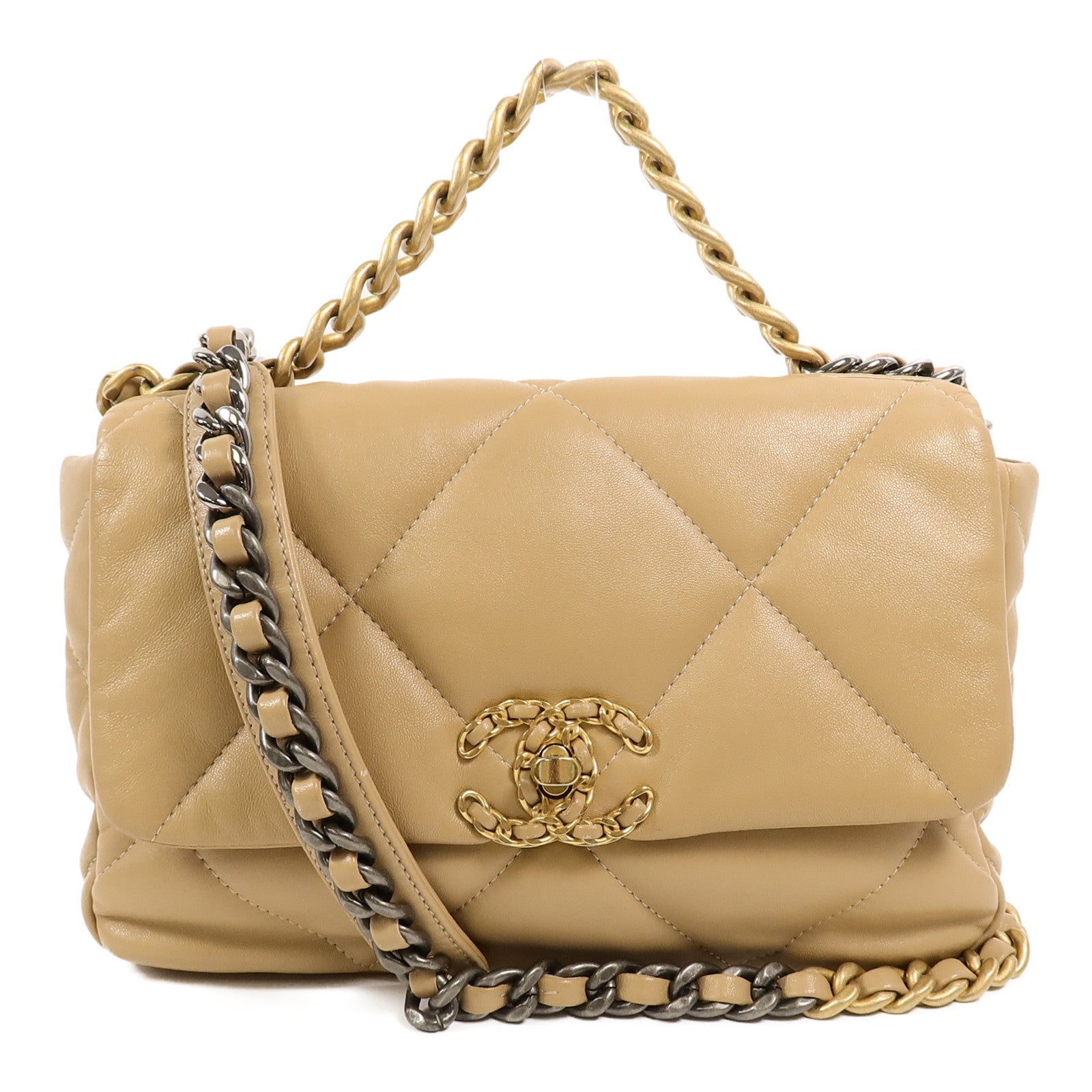 LOUIS VUITTON 2-Way Bag Lambskin