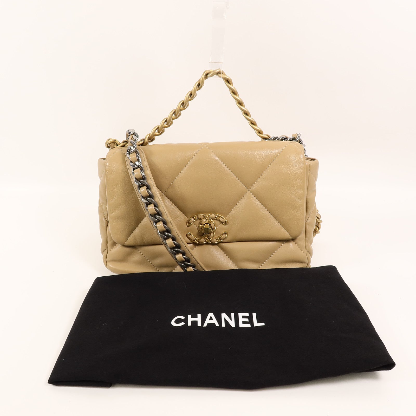 LOUIS VUITTON 2-Way Bag Lambskin 10
