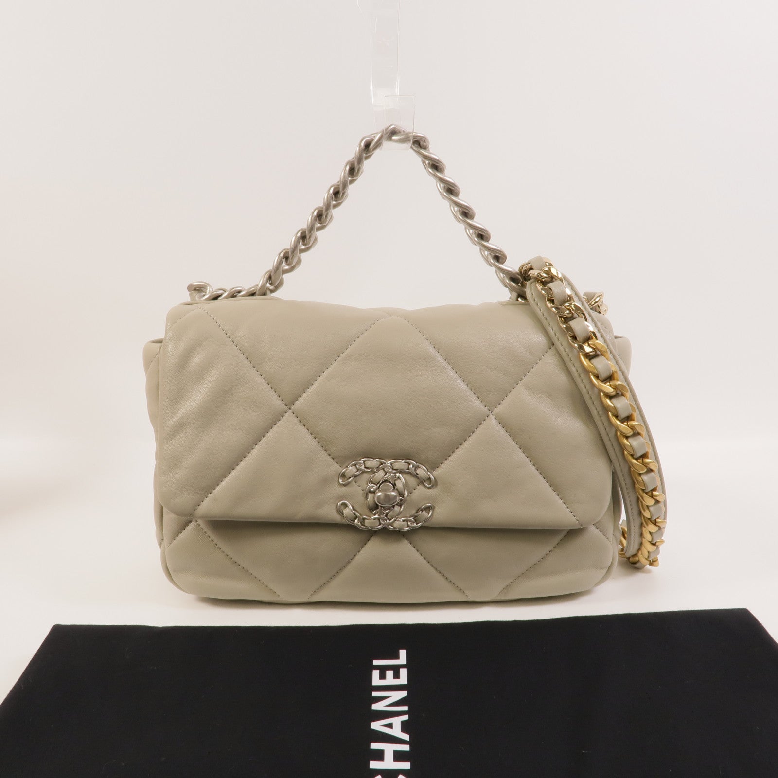 LOUIS VUITTON 2-Way Bag Lambskin 10