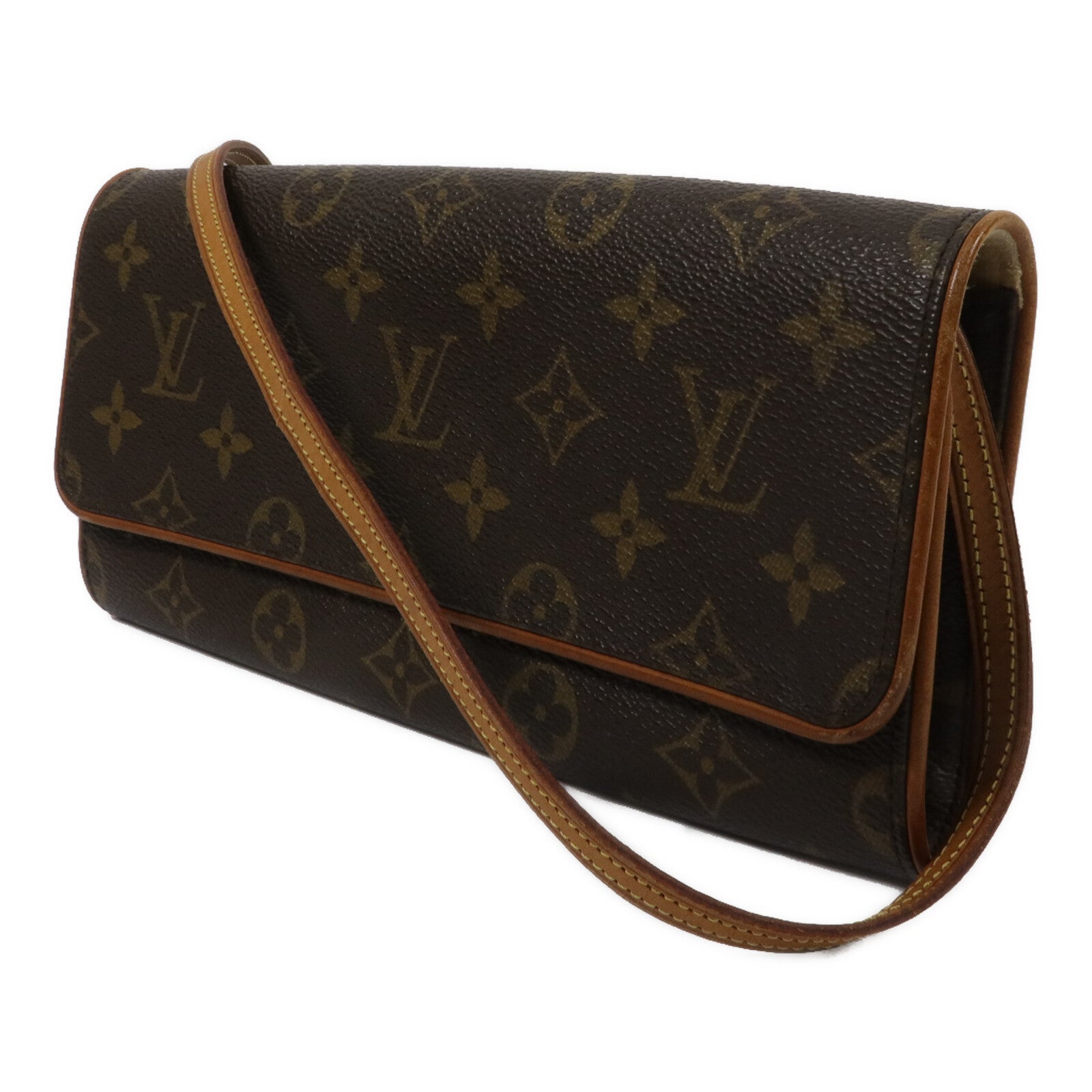 LOUIS VUITTON Pochette Twin M51852 Shoulder Bag Coated Canvas 2