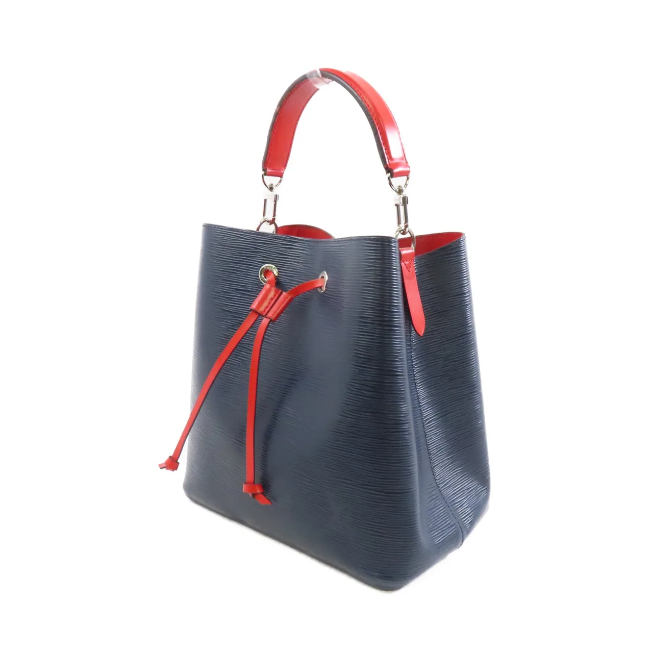 LOUIS VUITTON NeoNoe M45306 兩用包 牛皮 海軍藍 / 紅色 / Blue 牛皮 中古品B - 縮圖 3