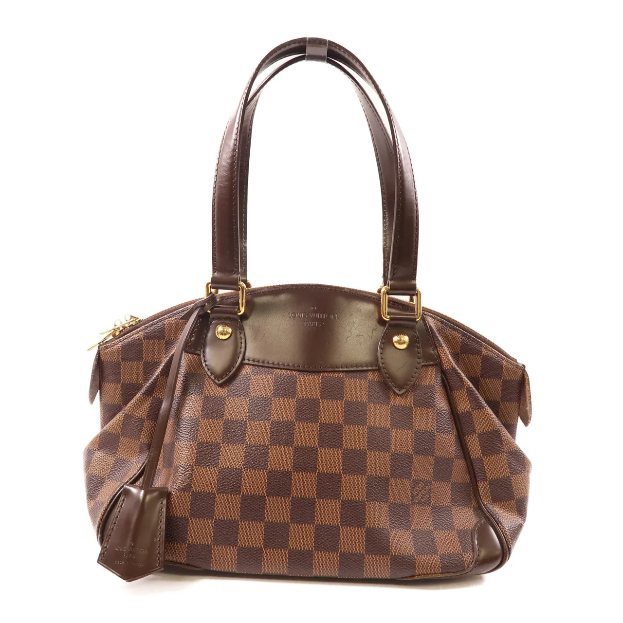 LOUIS VUITTON Verona N41117 Shoulder Bag Coated Canvas 棕色
