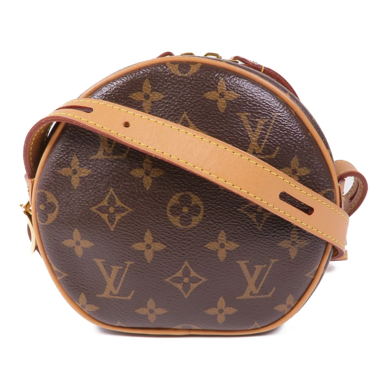 LOUIS VUITTON Boite Chapeau Souple M45578 Shoulder Bag Coated Canvas 棕色