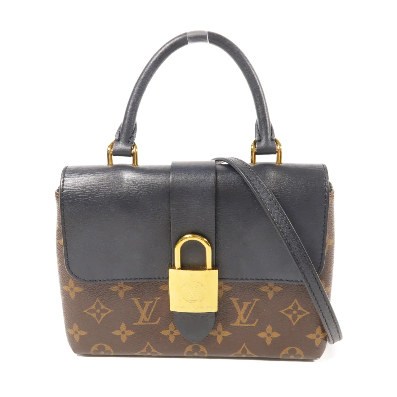 LOUIS VUITTON Locky M44141 2-Way Bag Coated Canvas 棕色 / 黑色