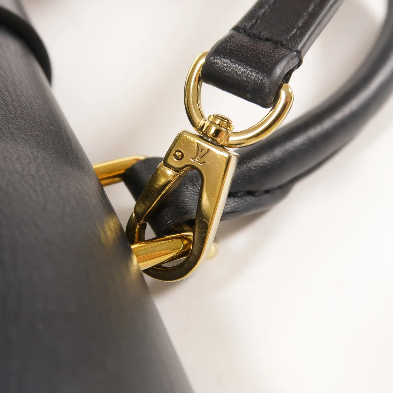 LOUIS VUITTON Locky M44141 兩用包 塗層帆布 棕色 / 黑色 塗層帆布 中古品B - 縮圖 8